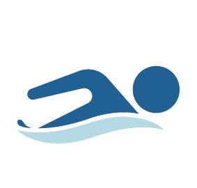 Icon of person swimming