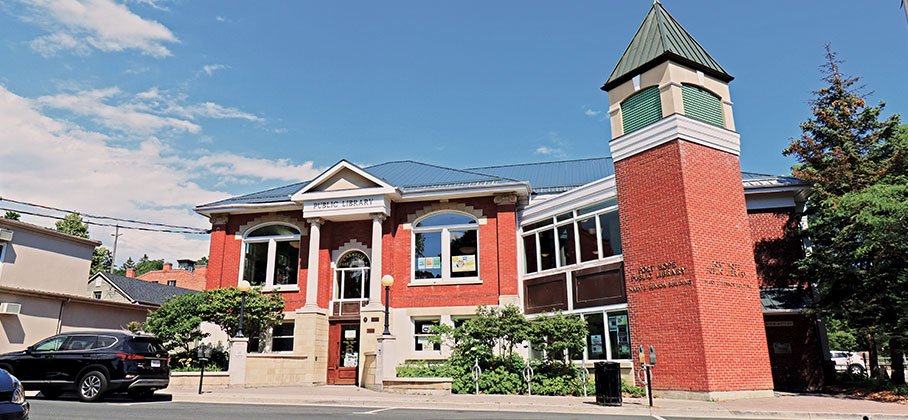 Street view photo of the front of the Port Hope Public Library 