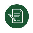 Paperwork icon with pen