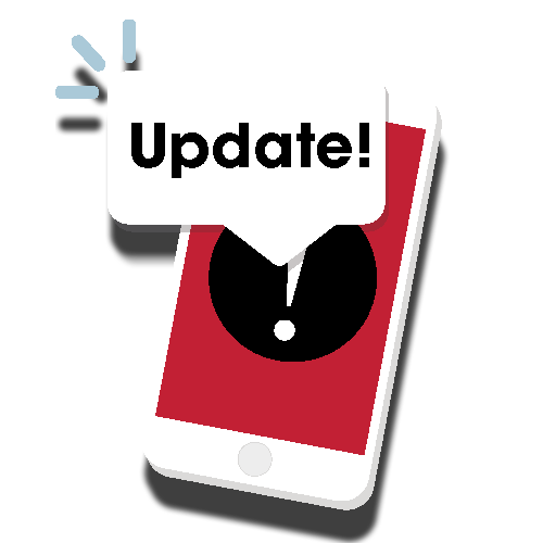 Phone icon with a chat bubble that says sign up for alerts