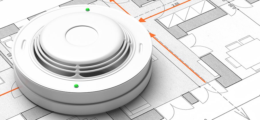 Smoke alarm and evacuation plan