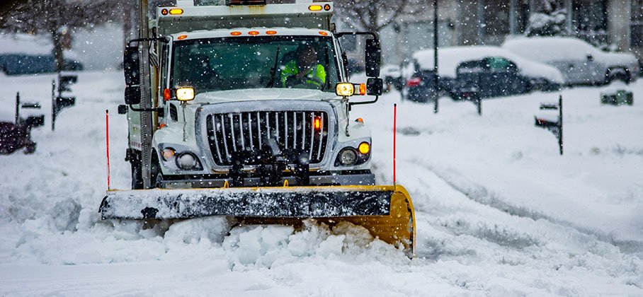 Picture of Snow plow removing snow from the roadway