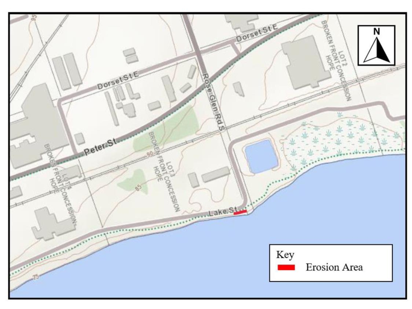 Map of key study area