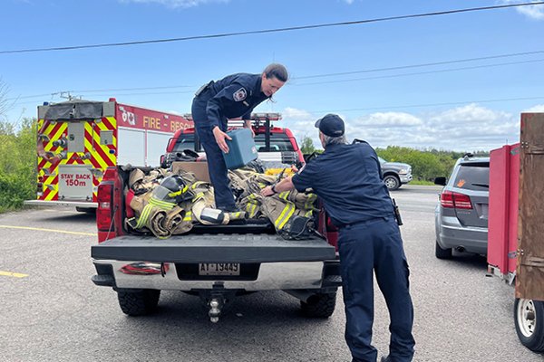 Port Hope fire loading donations