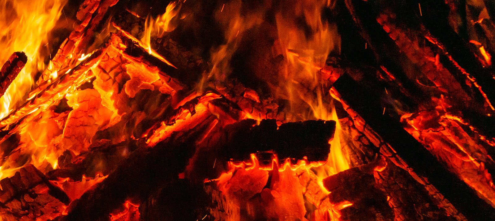 Flames and coals