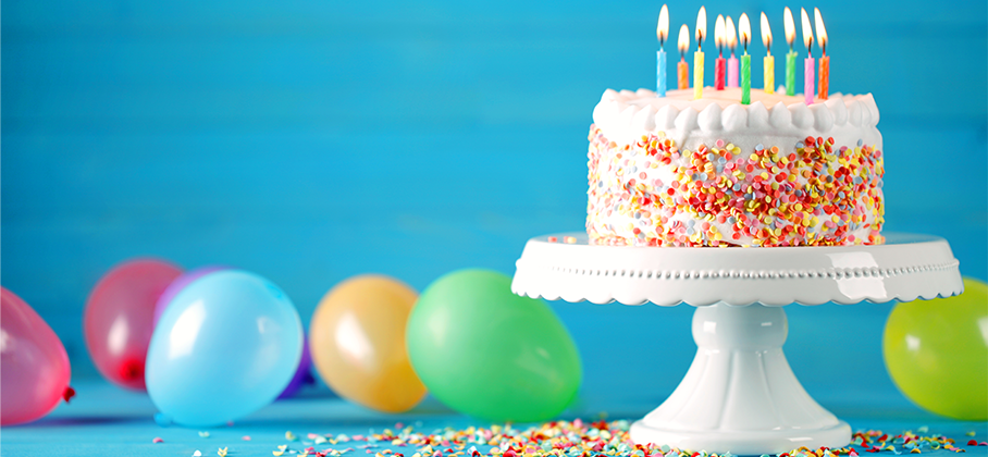 Birthday Cake with candles