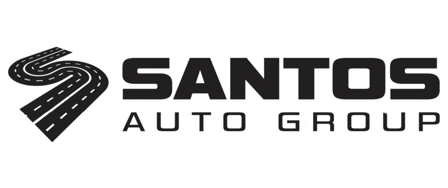 Santos Auto Group logo in blue
