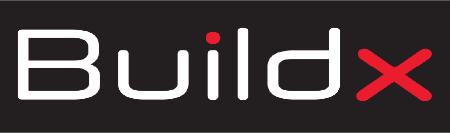 A black rectangle with white text that reads "Build X".