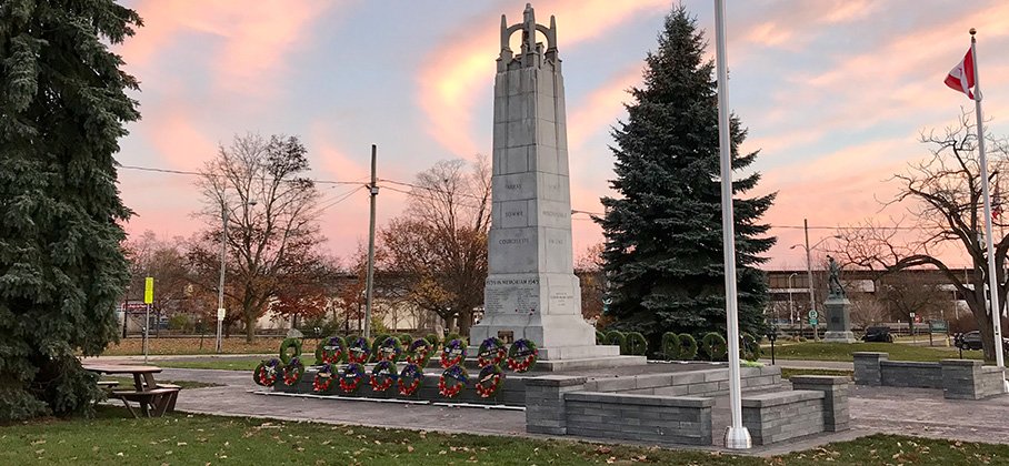 Port Hope Cenotaph in Memorial Park