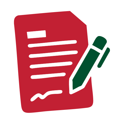 icon of a form with pen