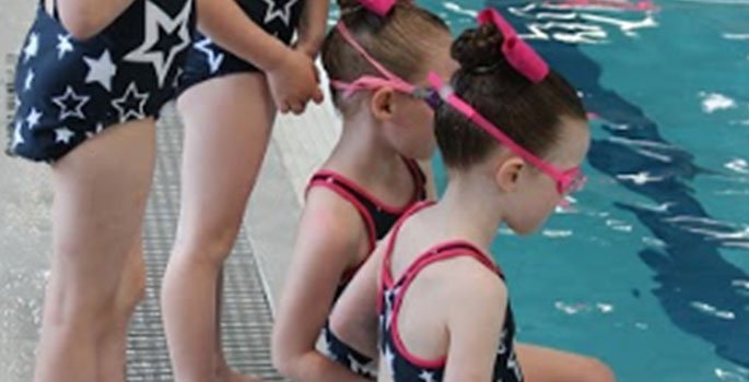 Synchronized swimming group