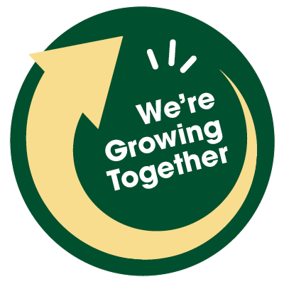 We're growing together logo