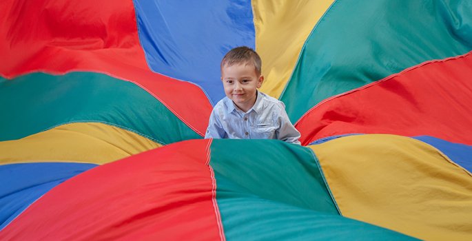 Child in a gym