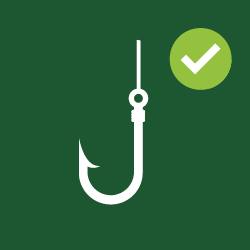 Fish hook icon