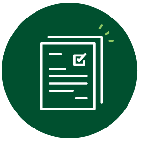Document icon with a checkmark
