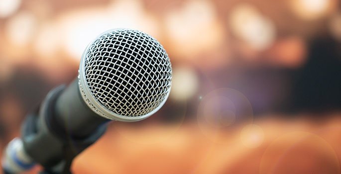 Microphone in a room