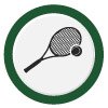 Icon of a tennis racket and ball