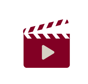 Clapboard filming icon