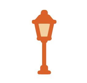 Icon of a street light