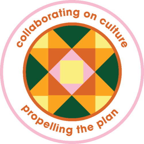 Collaborating on Culture, Propelling the Plan logo